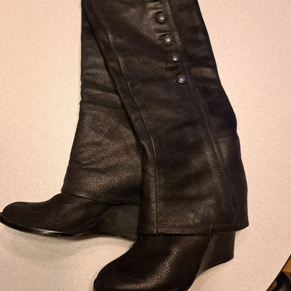 Women's Black Leather Boots